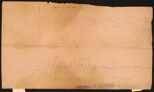 The ruins of Carlisle 1863, sketches with the army, our camp at Carlisle LCCN2016649101