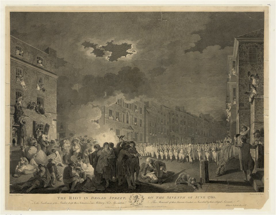 The riot in Broad street, on the seventh of June 1780 LCCN2004667281