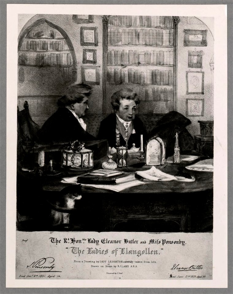 The Rt. Honble. Lady Eleanor Butler and Miss Ponsonby The Ladies of Llangollen (5236467)