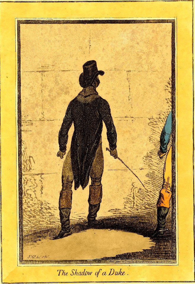 The shadow of a Duke. (BM 1868,0808.6451)