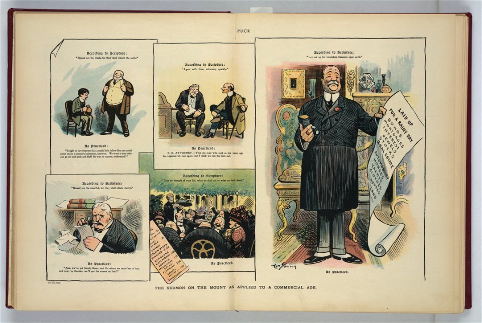 The sermon on the mount as applied to a commercial age - Art Young. LCCN2011648876