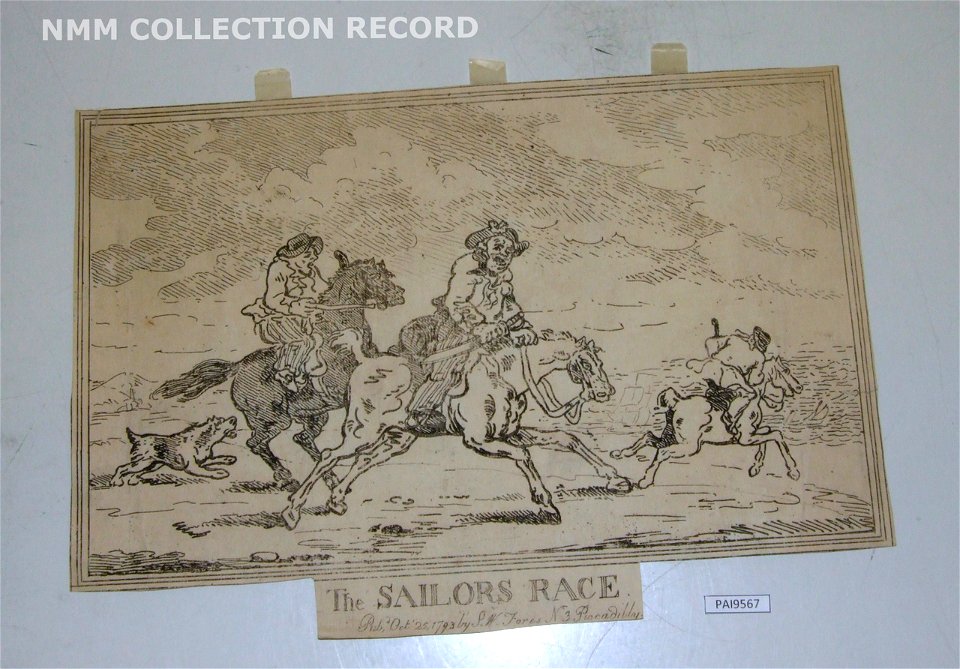 The Sailors Race (caricature) RMG RV6396
