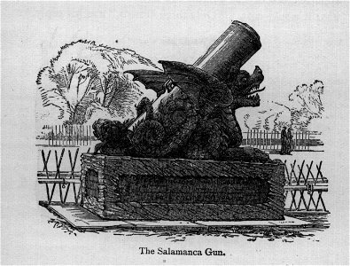 The Salamanca Gun - Walks in London, Augustus Hare, 1878. Free illustration for personal and commercial use.