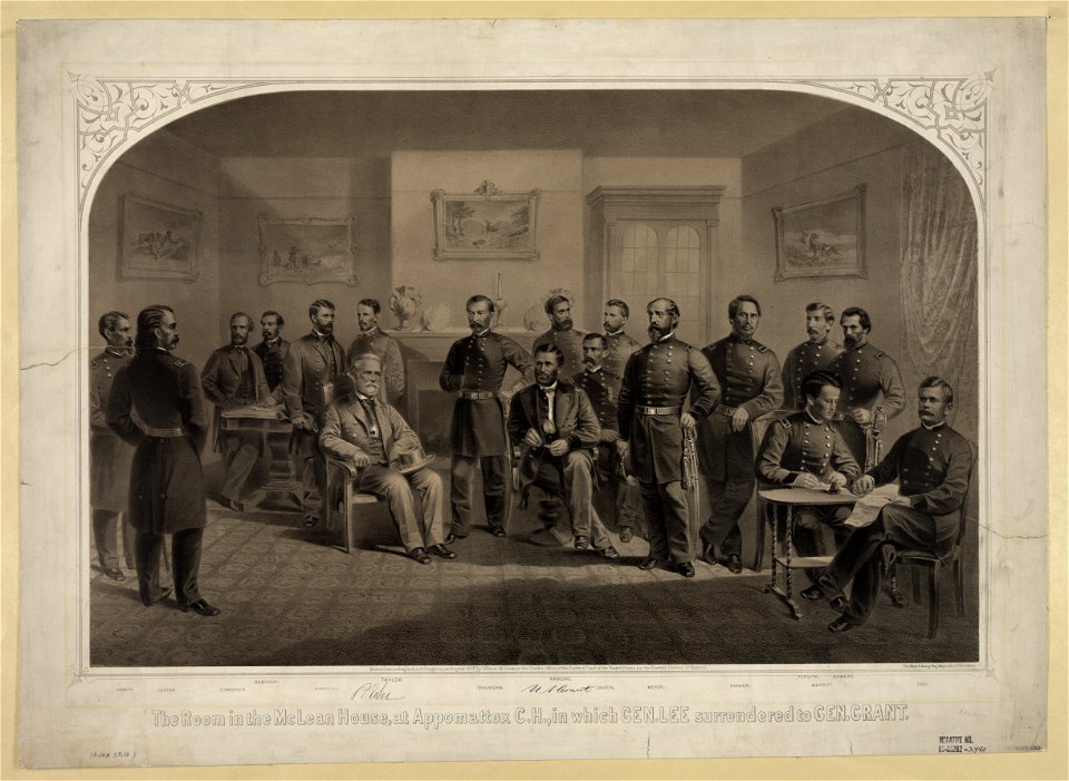 The room in the McLean House, at Appomattox C.H., in which Gen. Lee surrendered to Gen. Grant LCCN2003671638