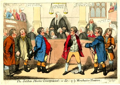 The sedition hunter disappointed- or- d-g by Winchester measure. (BM 1868,0808.6717)