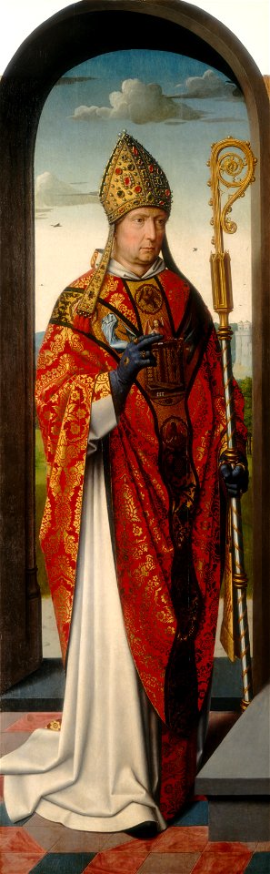 The Saint Anne Al tarpiece Saint Nicholas E10532