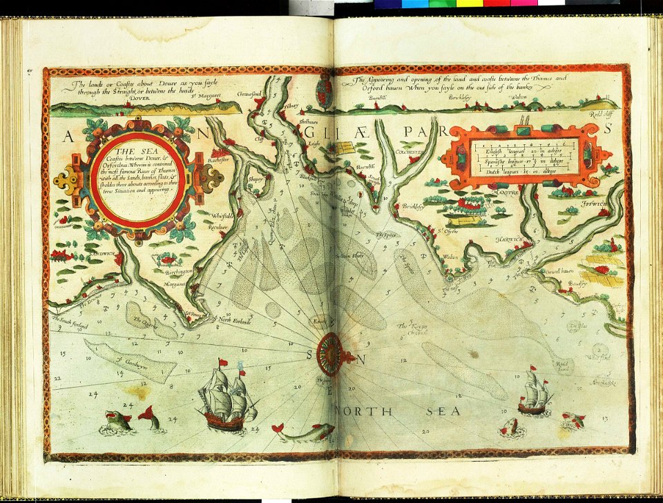 The sea coastes betweene Dover and Orfordness- wherein is conteined the most famous River of Thames with all the sands, bankes, flats, and sholdes there abouts according to their trew situation and appearing RMG F8009