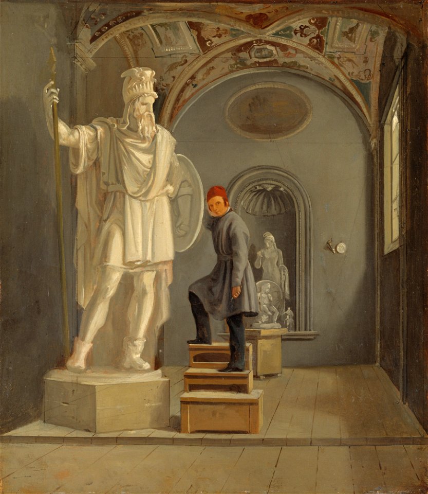 The Sculptor Fogelberg's Studio in Rome (Carl Stefan Bennet) - Nationalmuseum - 20947