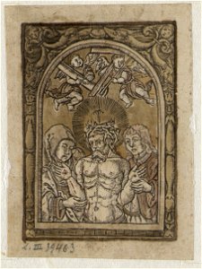 The Saviour with the Virgin and St. John ca.1519 print by Master S., S.III 39463, Prints Department, Royal Library of Belgium