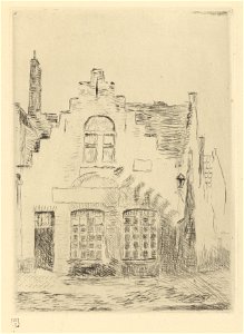 The Shadow on the House, print by James Ensor, 1933, Prints Department, Royal Library of Belgium, S. V 29345