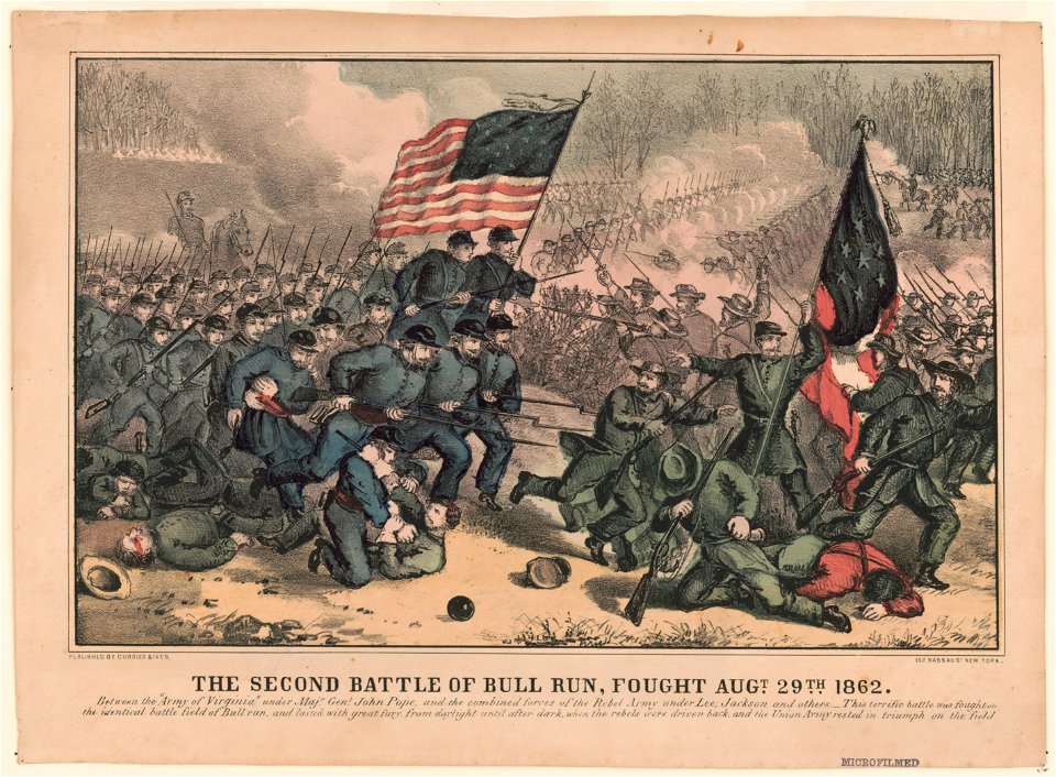 The second battle of Bull Run, fought Augt. 29th 1862. LCCN91721281