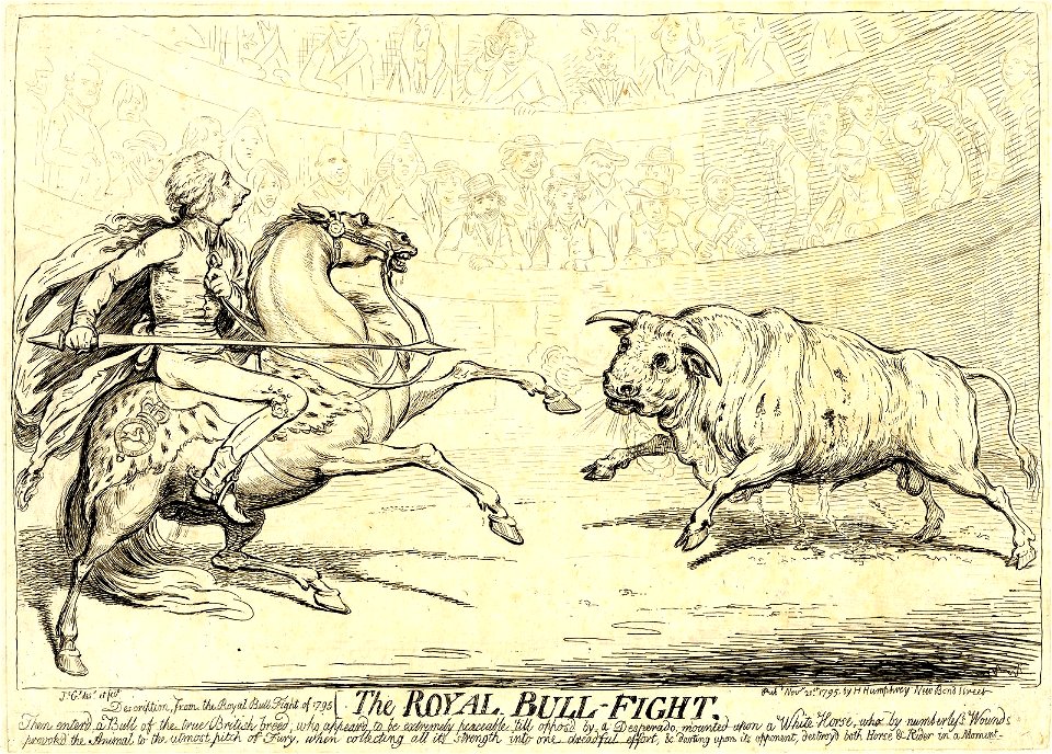 The Royal bull-fight (BM 1868,0808.13654)