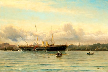 The Russian Imperial Yacht polar Star in the Harbour of Copenhagen