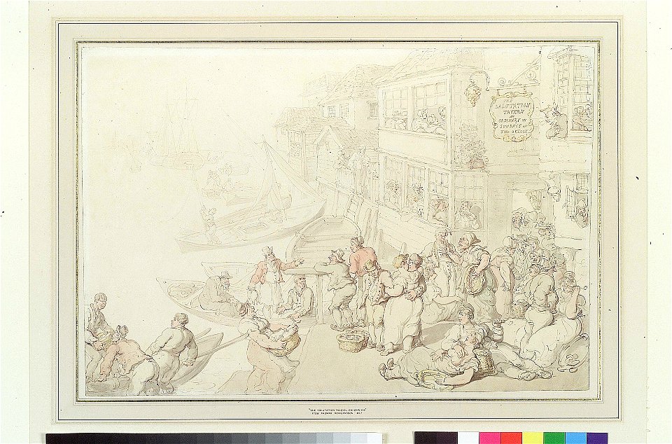 The Salutation Tavern, Greenwich (caricature) RMG PY9659