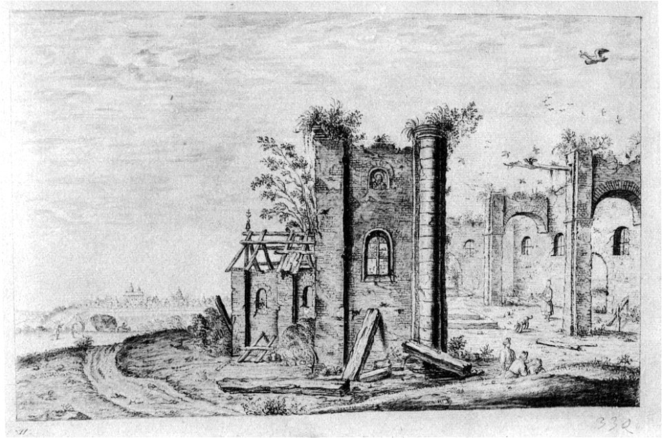The ruins of the church on the Schekavytcya hill by Westerveld