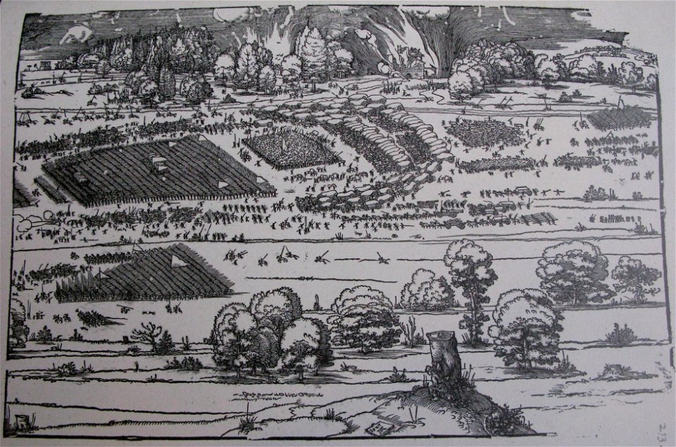 The siege of a fortress, Iconotheca Valvasoriana