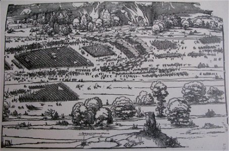 The siege of a fortress, Iconotheca Valvasoriana