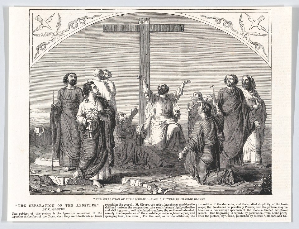 The Separation of the Apostles - ILN 1858