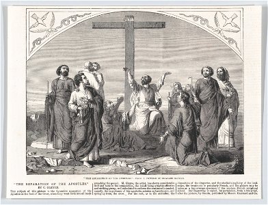 The Separation of the Apostles - ILN 1858