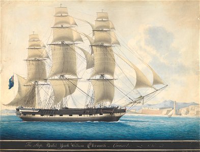 The Ship Duke York William Ellsworth - Commander - 1815 RMG PY0525
