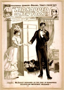 The sensational comedy-drama taken from life, Kidnapped in New York by Howard Hall. LCCN2014636477