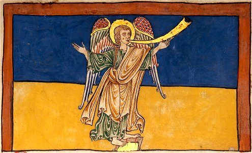 The Seventh Angel of the Apocalypse Proclaiming the Reign of the Lord - c. 1180