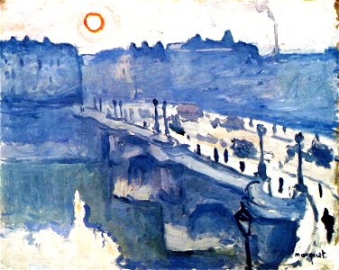The Seine at Pont-Neuf, Fog Effect Albert Marquet (1907)