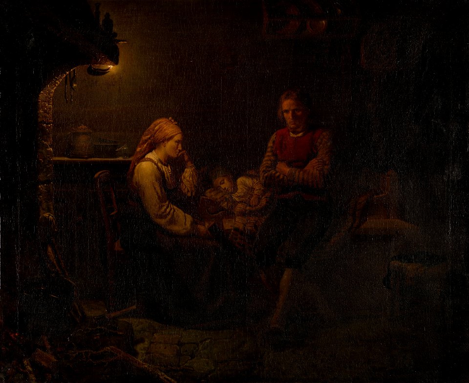 The Sick Child by Adolph Tidemand Rijksmuseum Amsterdam SK-A-1833