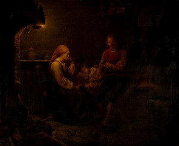 The Sick Child by Adolph Tidemand Rijksmuseum Amsterdam SK-A-1833