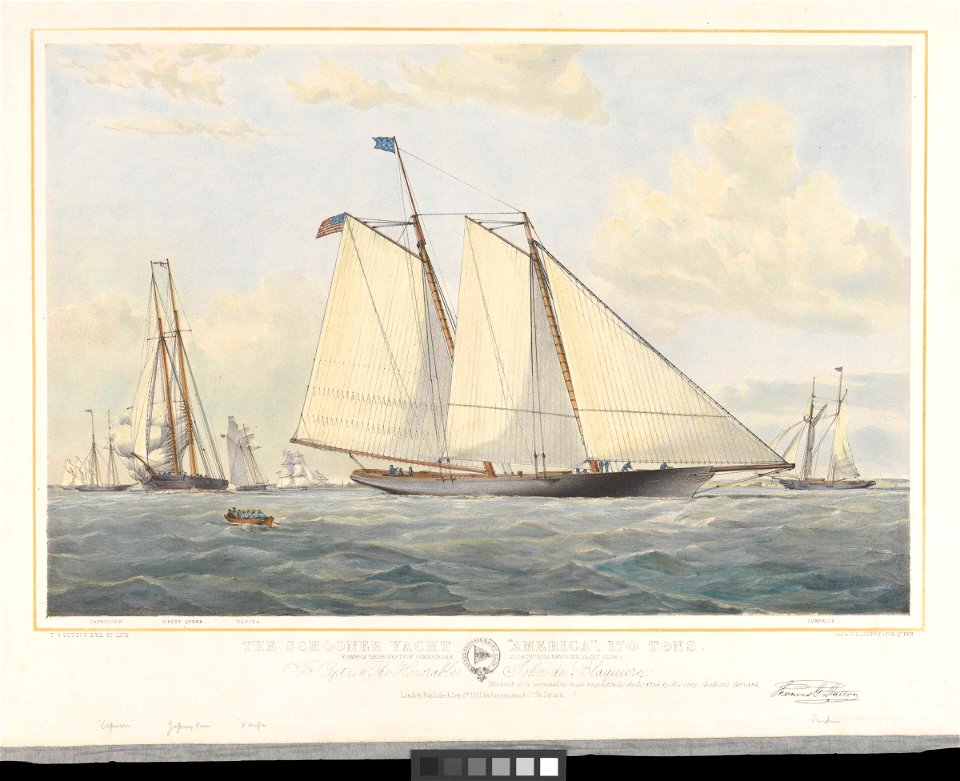 The Schooner Yacht America, 170 Tons RMG PY8705