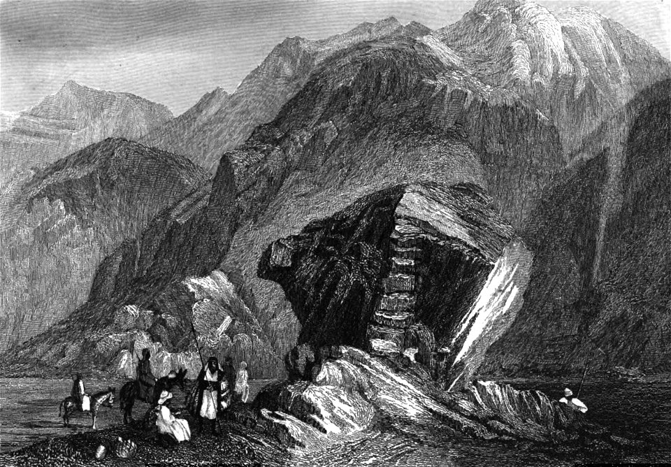 The Sinai Desert, Illustration for La Terre-Sainte et les lieux illustrés par les apôtres, by Adrien Egron, 1837 (25)
