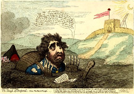 The slough of despond;-vide-the patriots progress. (BM 1868,0808.6269)