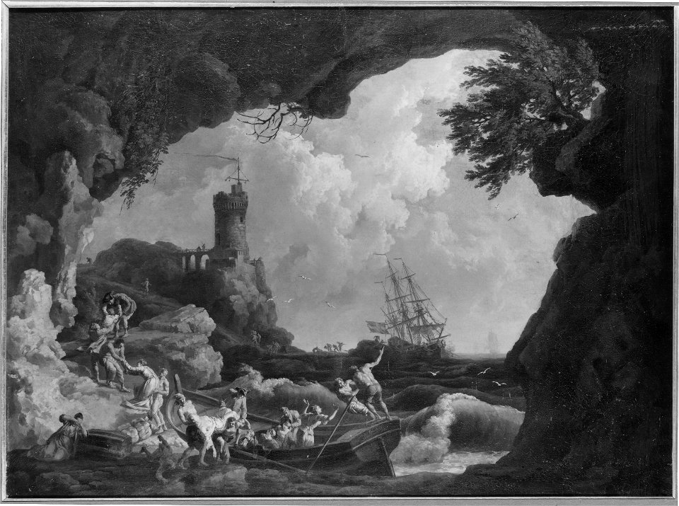 The Shipwreck (Pierre Jacques Volaire) - Nationalmuseum - 21998
