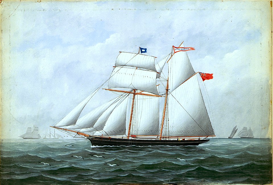 The schooner Little Beauty RMG BHC3451
