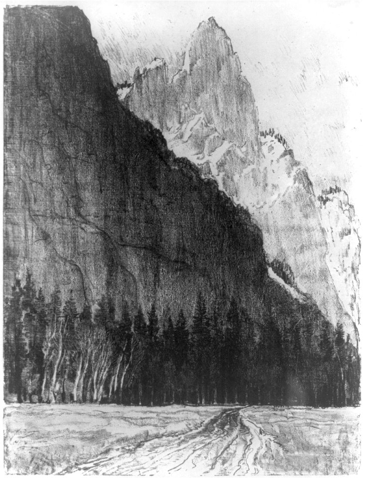 The Sentinel, from the floor of the valley LCCN2003676308