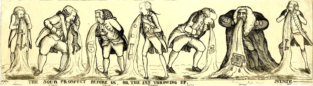 The Sour Prospect before us, or the Ins throwing up (BM 1868,0808.5842)