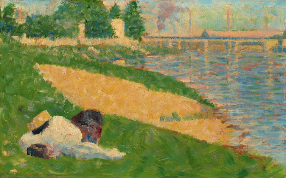 The Seine with Clothing on the Bank C16017