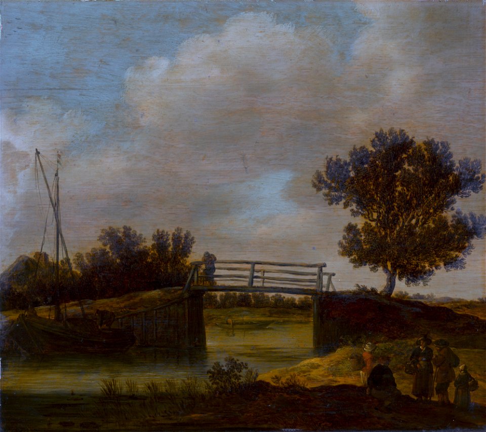 The Small Bridge, by Jan van Goyen (possibly)