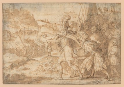 The Siege of Fiesole by the Goths - Friedrich Sustris