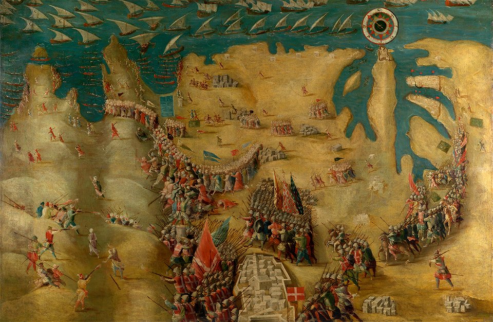 The Siege of Malta- Flight of the Turks, 13 September 1565 RMG L9745