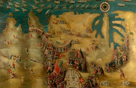 The Siege of Malta- Flight of the Turks, 13 September 1565 RMG L9745