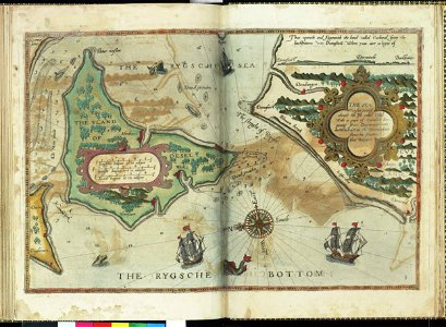 The sea coastes round about the isle called Ossel with a part of Curland beginning from Dagheroot unto Derwinde even as the countrei doth shewe his situation that waye RMG F8023