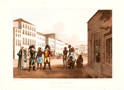The slave market (3), da Coleção Brasiliana Iconográfica