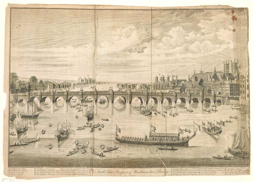 The South East prospect of Westminster Bridge LCCN2003674696