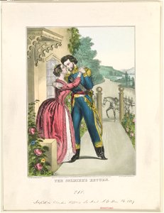 The soldier's return - lith. & pub. by J. Baillie, N.Y. LCCN98513767