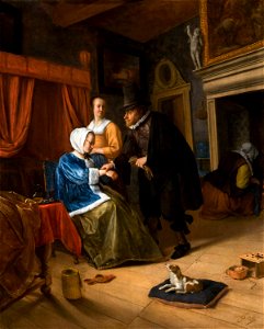 The Sick Girl by Jan Steen Mauritshuis 167