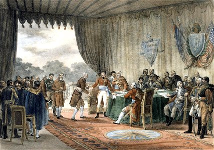 The Signing of the Treaty of Mortefontaine, 30th September 1800 by Victor-Jean Adam
