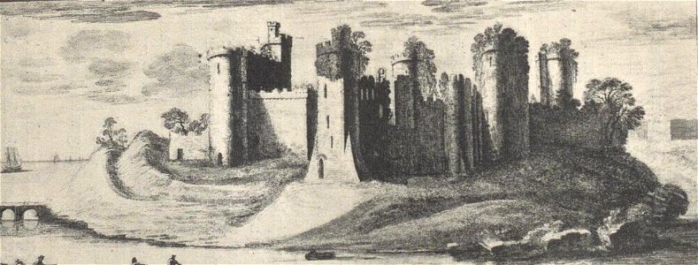 The South-East View of Kydwely Castle, in the county of Carmarthen