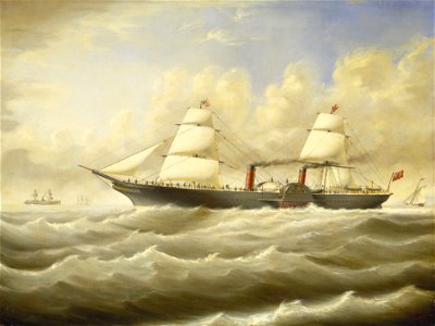 The steamship 'Persia' in a breeze RMG BHC3547