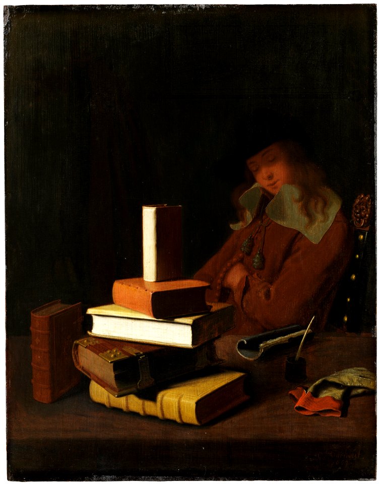 The Sleeping Student (Constantin Verhout) - Nationalmuseum - 17680